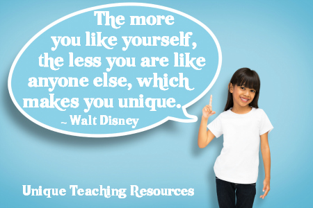 Inspiring Walt Disney Quote - The more you like yourself.