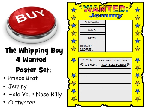 Whipping Boy Lesson Plans Wanted Poster Book Report Projects