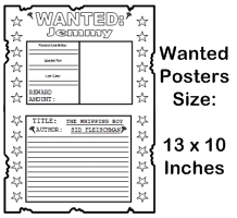 The Whipping Boy Wanted Poster Book Report Projects