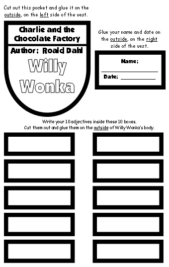 Willy Wonka Final Draft Project Templates and Worksheets