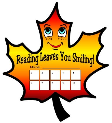 Autumn and Fall Leaf Printable Reading Sticker Charts and Worksheets