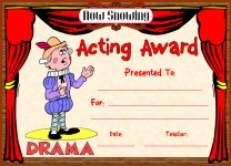 Acting in Play Awards and Certificates