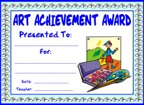 Art Achievement Awards and Certificates