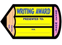 Creative Writing Pencil Awards and Certificates