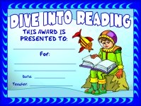 Dive Into Reading Awards and Certificates