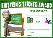 Einstein Science Awards and Certificates