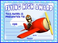 Flying High Student Awards and Certificates