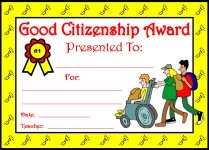 Good Citizenship Awards and Certificates