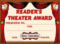 Readers Theater Awards and Certificates