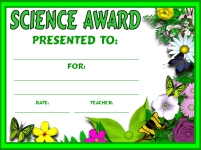 Science Plants Awards and Certificates