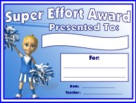 Super Effort Awards and Certificates