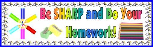 Free Homework Chart Banner