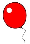 Red Birthday Balloon