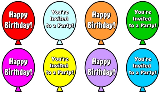 Balloons for Birthday Cake Book Report Lesson Plans