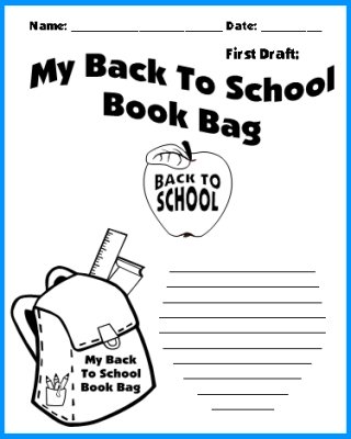 Printable Worksheets Back Pack Back to School Theme