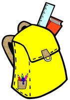 Back to School Student Book Bag Writing Templates Yellow