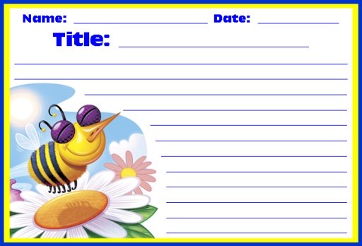 Bee Printable Worksheets for Spring Themes