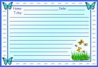 Butterfly Creative Writing Printable Worksheet