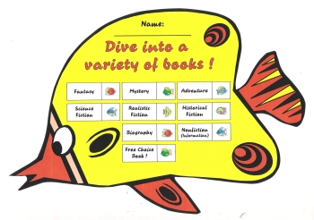 Fish Reading Sticker Charts Dive Into Reading Program