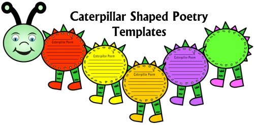 Fun Poetry Writing Templates and Printable Worksheets For Elementary School Students