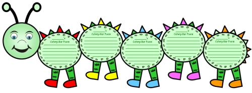 Caterpillar Poetry Creative Writing Templates and Project