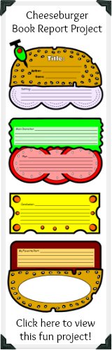 Click here to view this unique cheeseburger book report project.