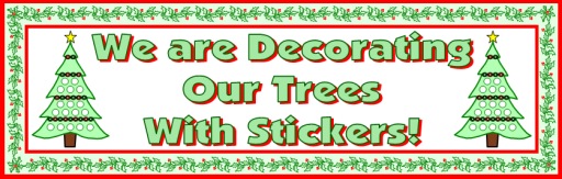 Christmas Tree Sticker Chart