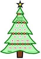 Christmas Tree Sticker Charts and Templates for Kids