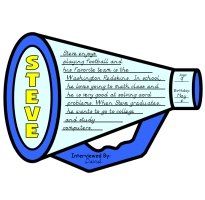 Interview a Classmater Fun Megaphone Templates