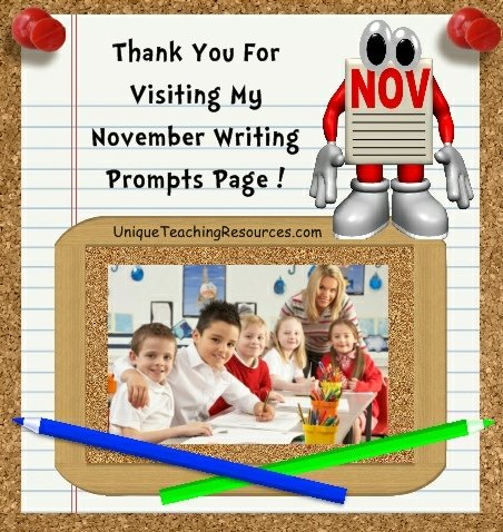 Creative Writing Prompts and Journal Ideas For November
