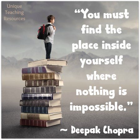 Deepak Chopra Nothing Is Impossible Inspirational Quote