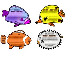 Fun Dive Into Reading Fish Shaped Book Report Project Templates