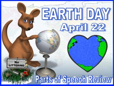 Earth Day Powerpoint Presentation Lesson Plans Parts of Speech Review Game