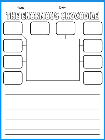 Enormous Crocodile Character Description Worksheet Roald Dahl Lesson Plans