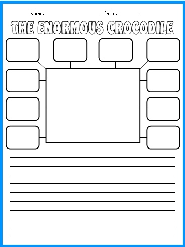 Enormous Crocodile Character Description Worksheet Roald Dahl Lesson Plans