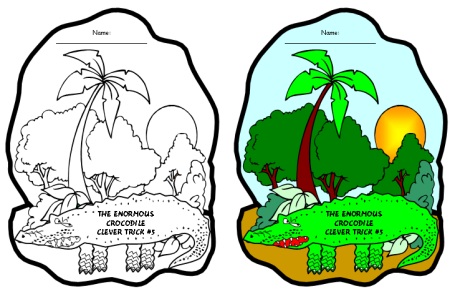 Creative Writing Worksheet Template for The Enormous Crocodile by Roald Dahl