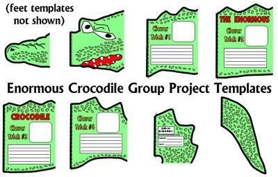 The Enormous Crocodile Fun Group Book Report Project Templates Roald Dahl