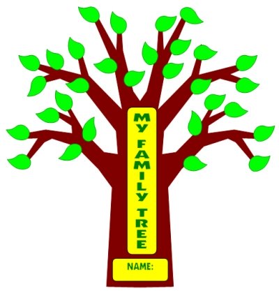 My Family Tree Project Templates for Tree, Branches, and Leaves