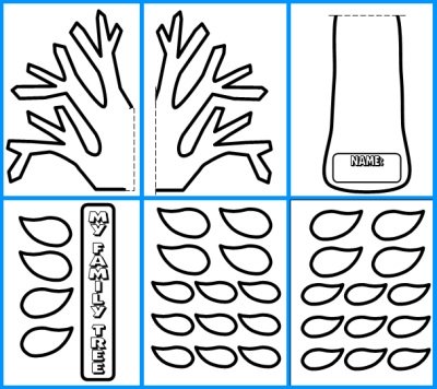 Plantillas de árbol genealógico y diagrama para proyectos