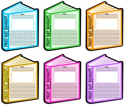 Back to School First Day Hooray Book Writing Templates
