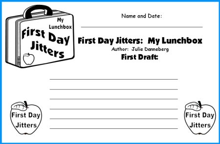 First Day Jitters Lesson Plans and Writing Worksheets