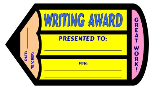 Free Creative Writing Award Certificate for Elementary Students