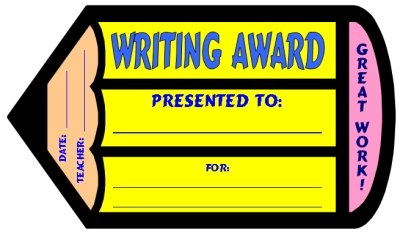 Free Creative Writing Award Certificate Elementary Students