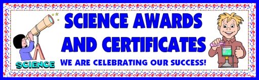 Free Science Awards and Certificates for Elementary School Students