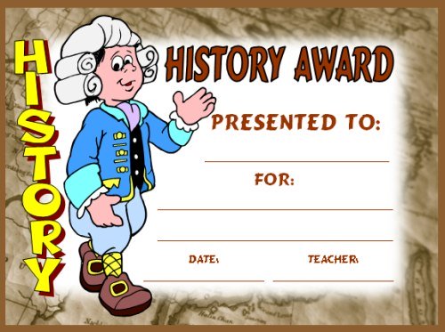 Free Social Studies and History Award Certificates for Students