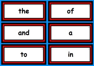 Free Fry Sight Words Lists and Flashcards Set 1
