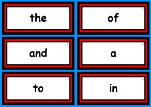 Free Fry Sight Words Lists and Flashcards Set 1