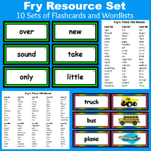 Fry Sight Words - Download 10 Free Sets of Flashcards