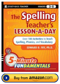 Dr. Edward Fry The Spelling Teacher's Word a Day Resource