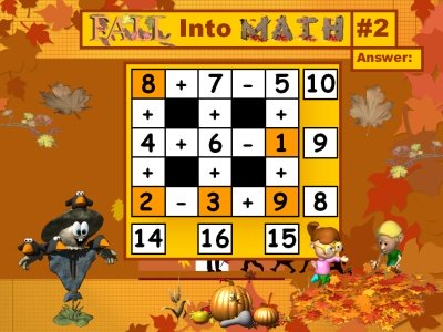 Fun Math Puzzles Powerpoint Lesson Plans for Fall and Autumn